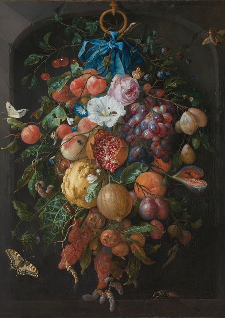 Festoon of Fruit and Flowers by Jan Davidsz. de Heem